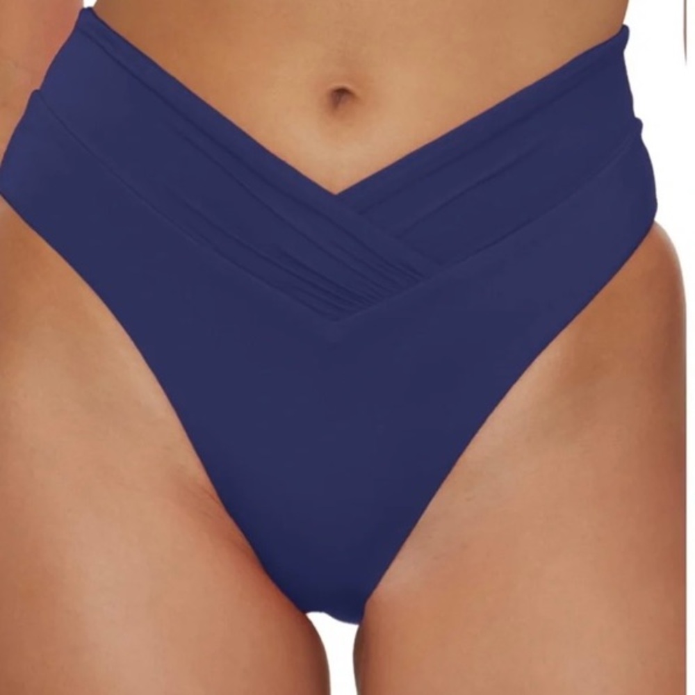NWT Becca color code high waist bikini bottom size Small
